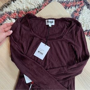NWT Rouje long sleeve blouse - size 38 (fits like a medium).